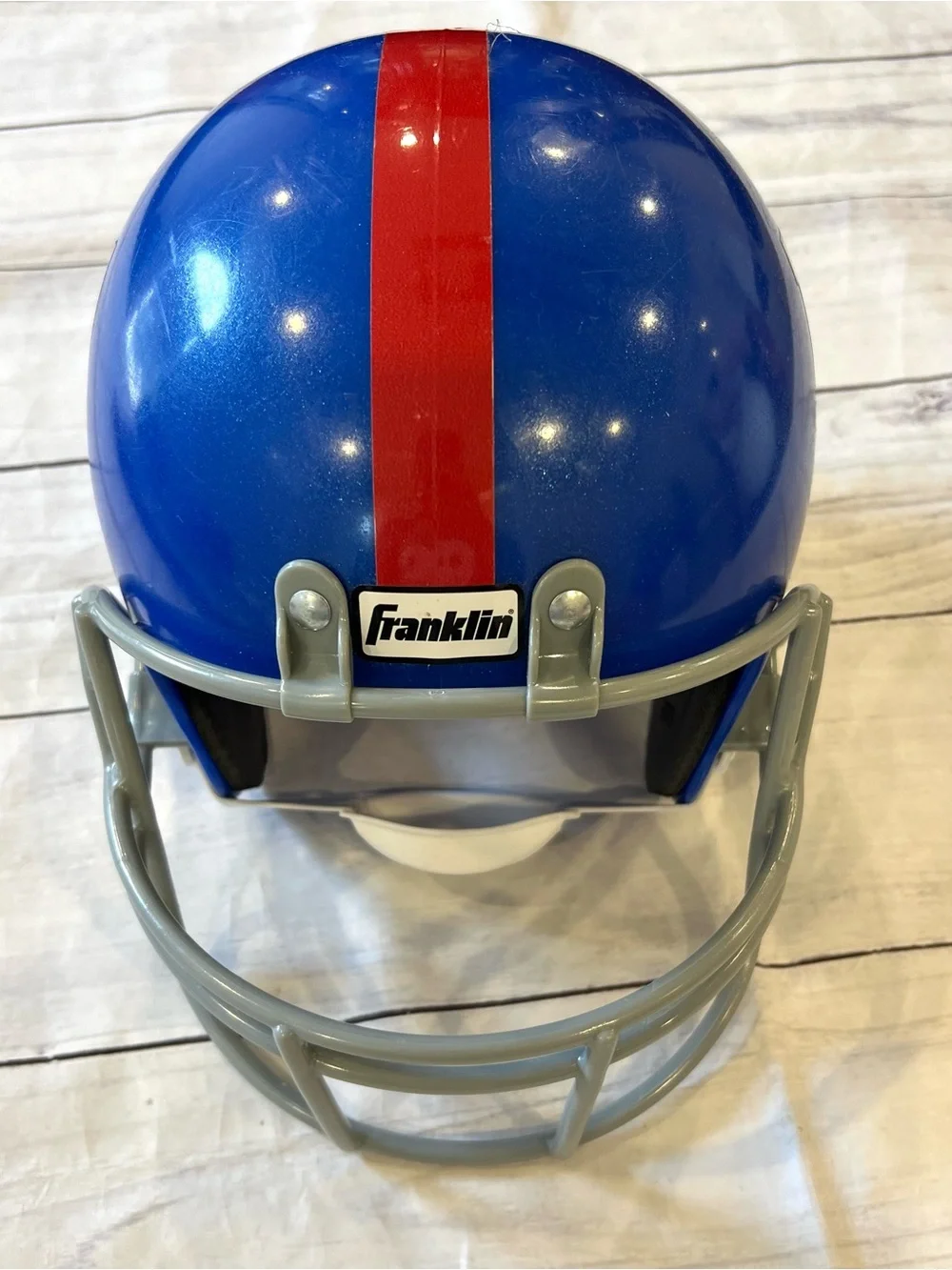 Gray Athletic Pants with Blue and Red Side Stripes